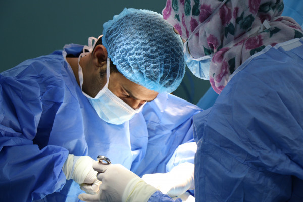 Surgeon operating