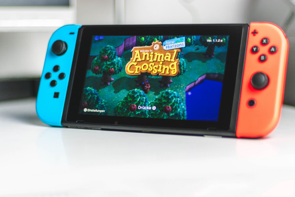 Animal Crossing being played on Nintendo Switch