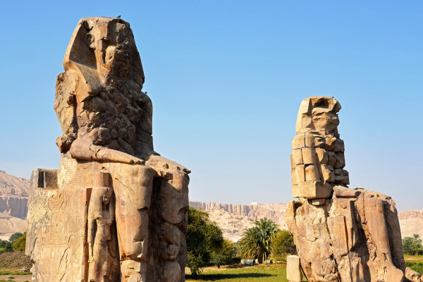 Valley of the Kings statues in Egypt