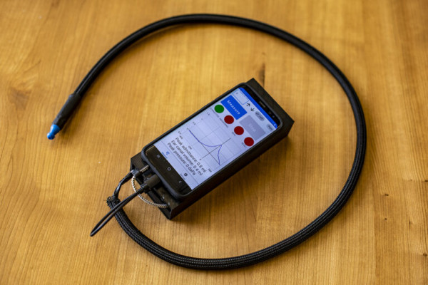 The tympanometer, minus the smartphone, can be assembled for a material cost of around $28. The hardware design and software code are open-source and freely available.