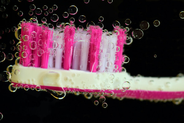 Toothbrush in water