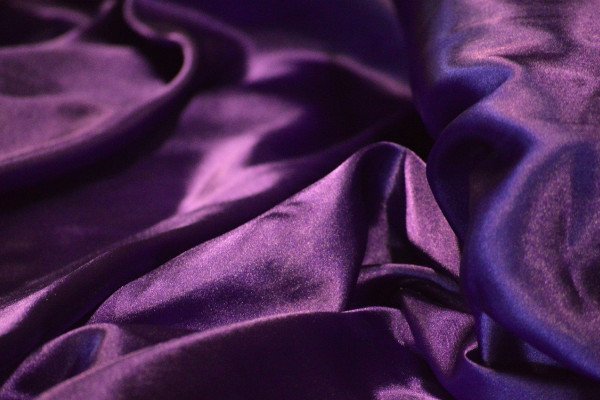 Purple silk.