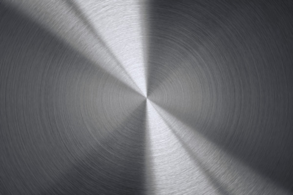Circular pattern in metal