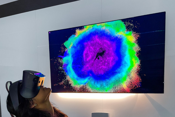 Looking at a cell in VR