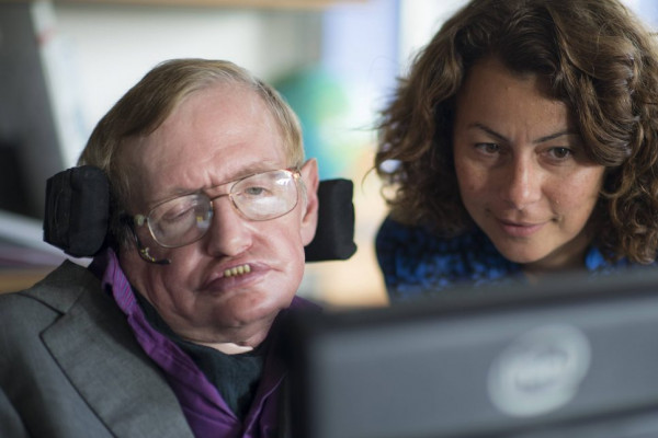 Intel's Lama Nachman works with Stephen Hawking on his speech system