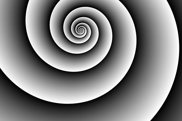 Spiral swirl pattern