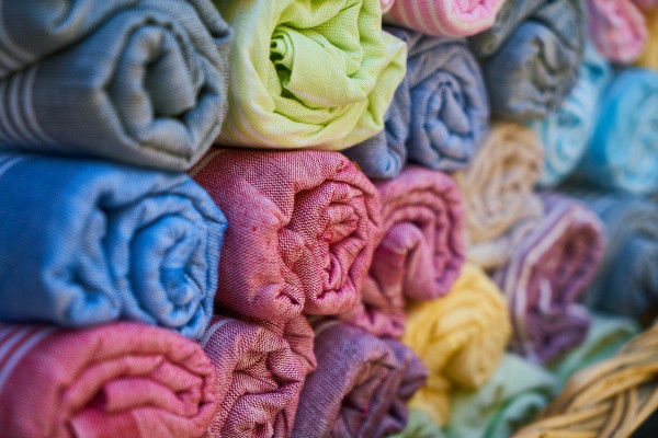 rolled up fabric