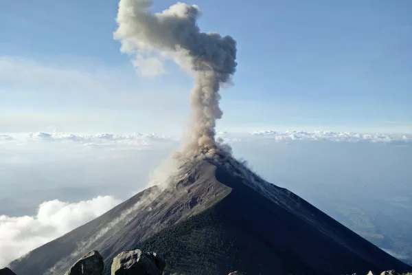 A volcano