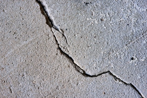 Crack in earth