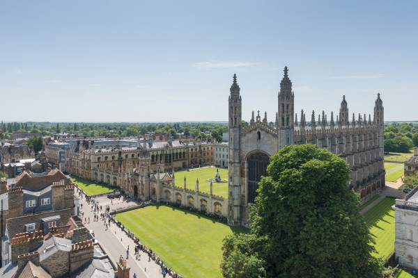 Arial image of King's College Cambridge