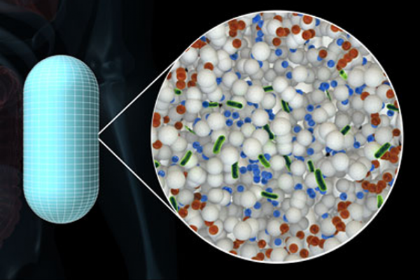 A new technology under development by an academicindustry partnership protects oral bacterial vaccines from destruction by the digestive system.