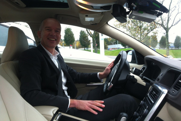 Engineer Erik in Volvo's Driverless Car