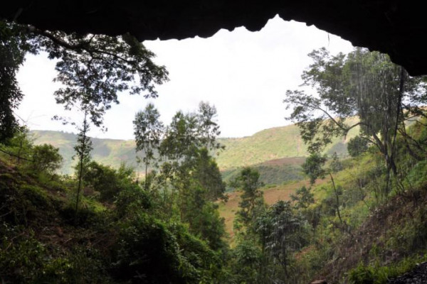Mota cave is where the burial was located.