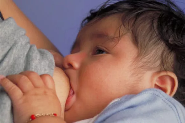 Breastfeeding an infant