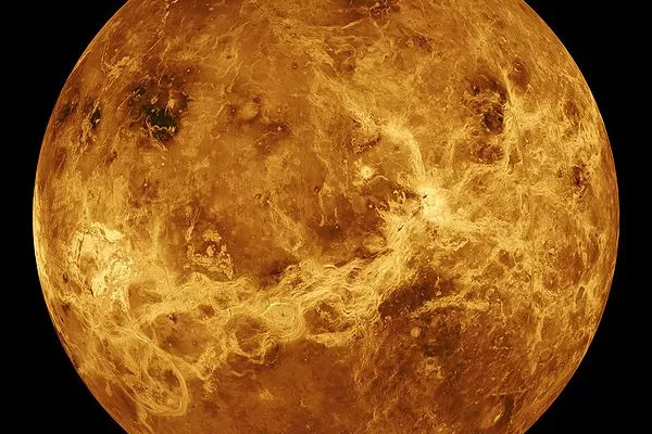 global view of the surface of Venus