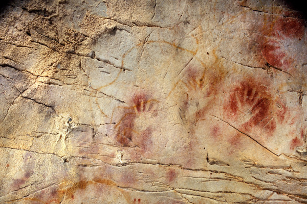 Stone Age Cave Art - Panel of Hands