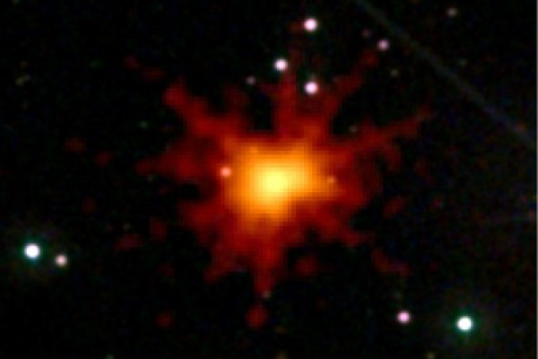 Gamma Ray Burst on June 21, 2010 recorded by the Swift X-ray Telescope.