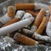 Cigarettes in an ashtray.
