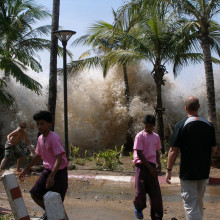 Tsunami hits Thailand in 2004