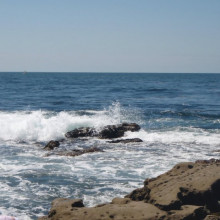 View of ocean from La Jolla California