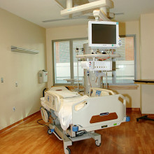 A hospital bed