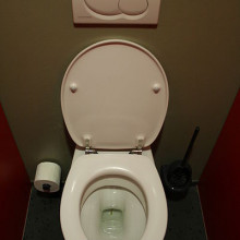 A toilet in a theatre in Munich