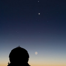 Conjunction of Moon and Venus