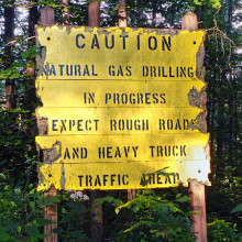 Drilling warning sign