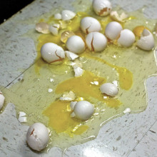 Smashed eggs