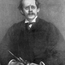 J J Thompson, portrait by Arthur Hacker
