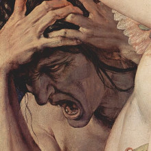 Close up from Bronzino's 'Allegory of the Triumph of Venus'