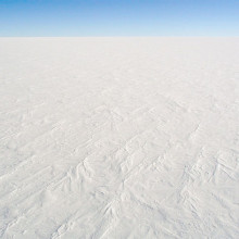 A photograph of the snow surface at Dome C Station, Antarctica
