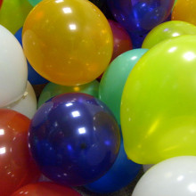 A pile of inflatable balloons.