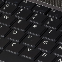 QWERTY keyboard, on 2007 Sony Vaio laptop computer.