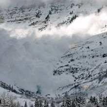 Avalanche on Mt. Timpanogos Utah Avalanche on Mt. Timpanogos Utah