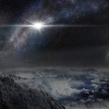 ASASSN-15lh Supernova Artist's Impression - Beijing Planetarium / Jin Ma
