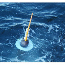 Argo floats only spend a short time at the surface, while they send data to a satellite. They then sink to 1500m and drift with the current.