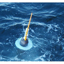 ARGO floats Argo floats only spend a short time at the surface, while they send data to a satellite. They then sink to 1500m and drift with the current.