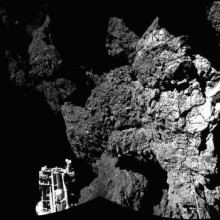 An image sent back to earth from the Philae lander.