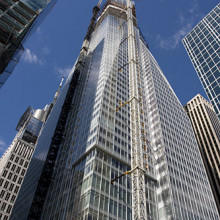 The Bank of America Tower under construction on 12 October 2007. Photo by Eric R. Bechtold