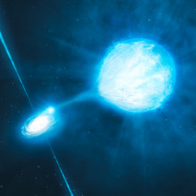 Artist's impression of an accretion disk around a black hole