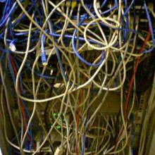 Cable spaghetti or cable salad