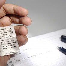 The use of crib notes during an examination is typically viewed as cheating