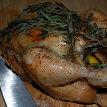 Oven-roasted rosemary chicken