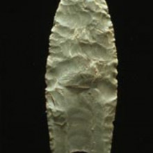  == {{int:filedesc}} == Clovis point (In the workplace) Example of a Clovis fluted blade that is 11,000 years old Image courtesy of the Virginia Dept. of Historic Resources. == {{int:license}} == <br style=\clear:both\ /> {| align=\CENTER\...