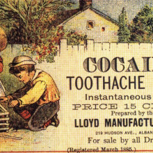 Cocaine toothache drops