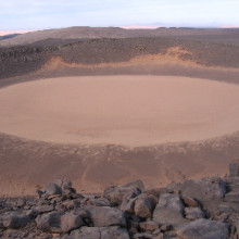 Impact crater in Algeria