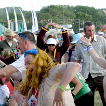 Dancers at Glastonbury