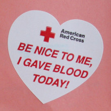 Blood Donation Sticker Red Cross Sticker