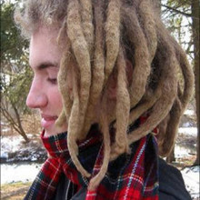 Dreadlocked young woman